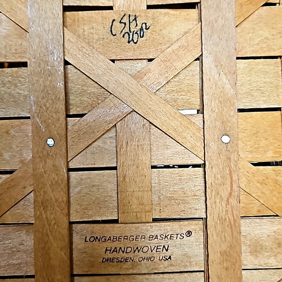 Longaberger Christmas Collection 2002 Edition Traditions Basket Leather Handles - Picture 14 of 14